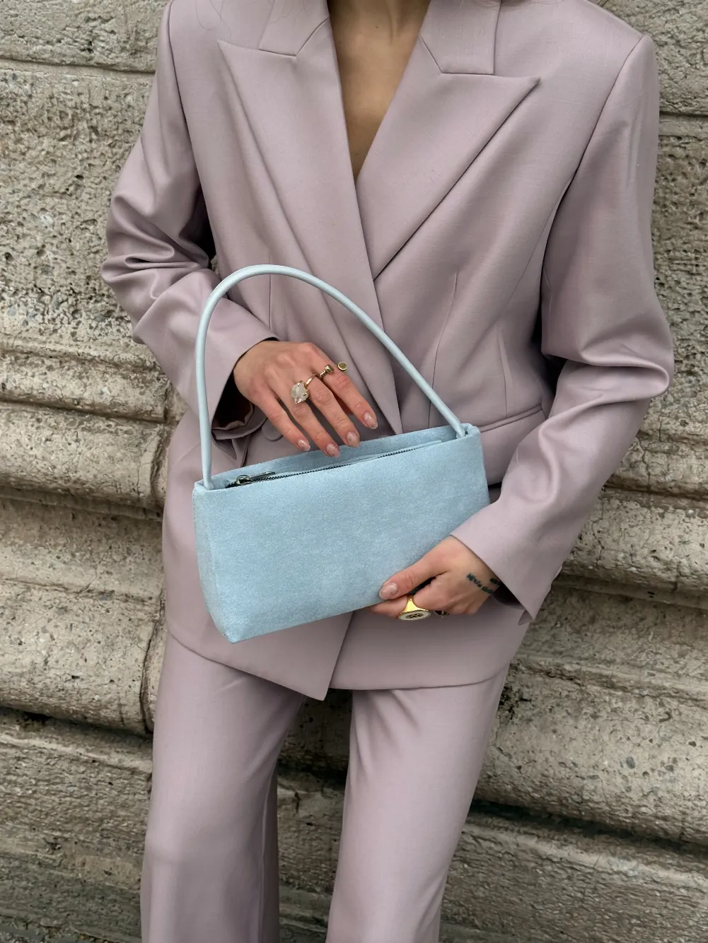 MUSE BAG SUEDE BLUE